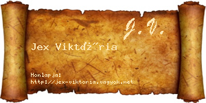Jex Viktória névjegykártya
